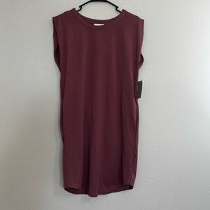 MELLODAY Mauve Sleeveless Dress with Pockets. Size S